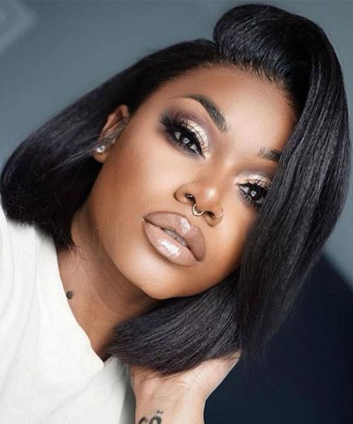 Pre - Plucked  HD Go Glueless Yaki Kinky Straight Wig