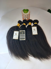 100 % Kinky Hair Bundles Silver  ++